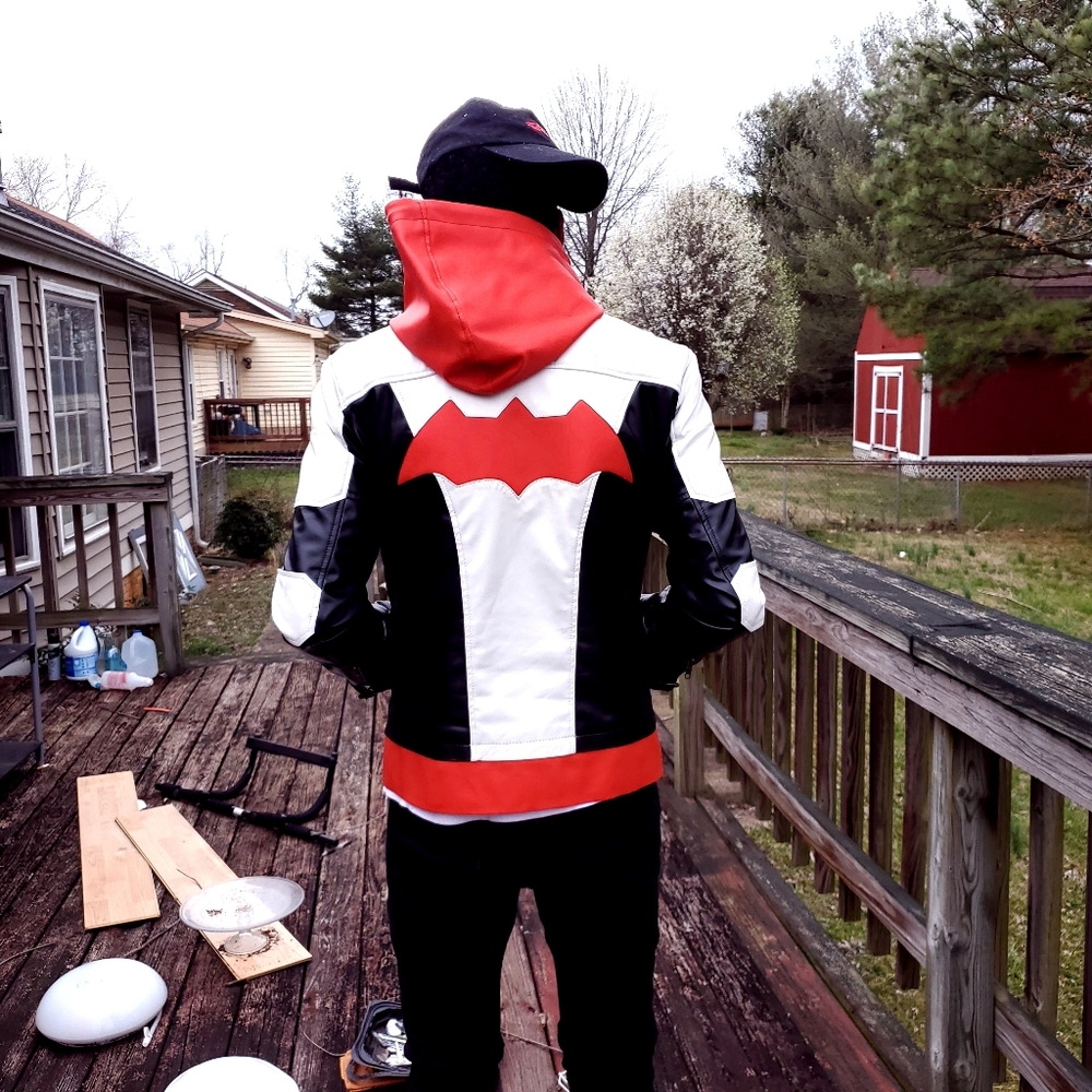 Red Hood leather jacket+vest